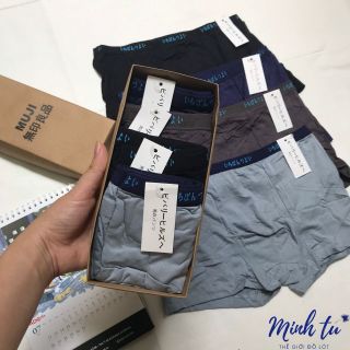 Quần lót nam boxer cạp Nhật chất cotton mềm thoáng mát và thấm hút tốt