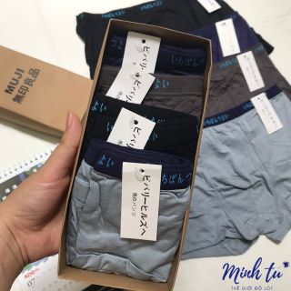 Quần lót nam boxer cạp Nhật chất cotton mềm thoáng mát và thấm hút tốt
