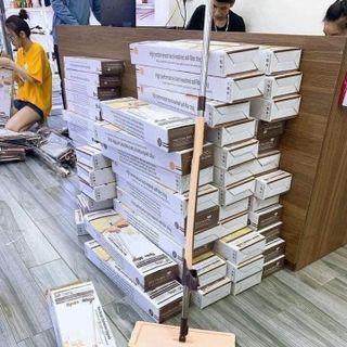 CÂY LAU NHÀ TỰ VẮT SPIN MAP XOAY 360 ĐỘ