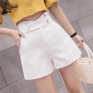 Ship Tận Nhà Tại Hà Nội Trong Ngày... Quần Short Vitex 4 Cúc Cạp V - MH325, Gồm 5 màu: Đen, Trắng, Be, Nâu, Xanh Ghi, Phong Cách - Rễ Phối Đồ, !!!!