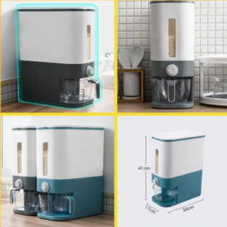 THÙNG ĐỰNG GẠO THÔNG MINH CÓ CỐC ĐONG (12KG)