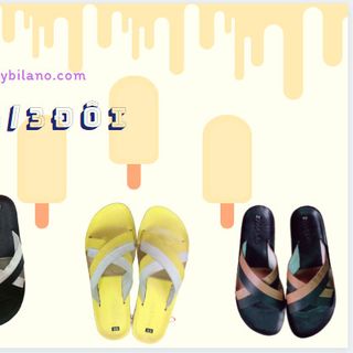 Dép quai ngang đế trấu, quai da