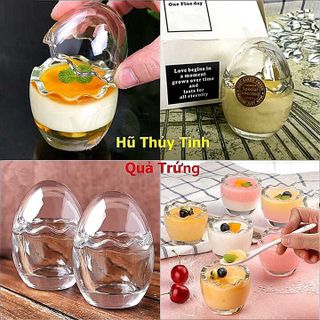 Hũ Làm Bánh Plan hình quả trứng 60ML – Hũ Thủy Tinh Nhỏ 60ML cường lực, chịu nhiệt cực dày – Lọ thủy tinh hình trứng siêu trong – Hũ Gia Vị Đẹp giá sỉ