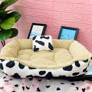 NỆM BÒ SỮA HÌNH VUÔNG KÈM GỐI CHO CHÓ MÈO