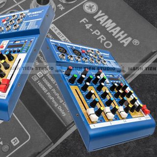 Bàn trộn Mixer Yamaha F4 Pro - Tích hợp vang số 16 chế độ vang - Chuyển đổi thành soundcard livestream chỉ với 1 nút bấm, thu âm, karaoke online chuyên nghiệp - Có Bluetooth, ghi âm usb tiện lợi - Kết hợp được với mọi loa kéo, amply, dàn karaoke gia đình