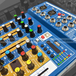 Bàn trộn Mixer Yamaha F4 Pro - Tích hợp vang số 16 chế độ vang - Chuyển đổi thành soundcard livestream chỉ với 1 nút bấm, thu âm, karaoke online chuyên nghiệp - Có Bluetooth, ghi âm usb tiện lợi - Kết hợp được với mọi loa kéo, amply, dàn karaoke gia đình