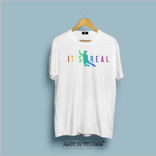 Áo thun phản quang 7 màu ITS REAL tay lỡ chất cotton 4 chiều mềm mịn