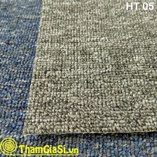 Thảm lót sàn cuộn Indo HT 05 màu Đen Xám (Giá sỉ cho CLB Bida, GYM, Yoga)