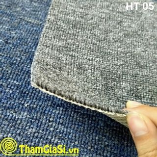 Thảm lót sàn cuộn Indo HT 05 màu Đen Xám (Giá sỉ cho CLB Bida, GYM, Yoga)