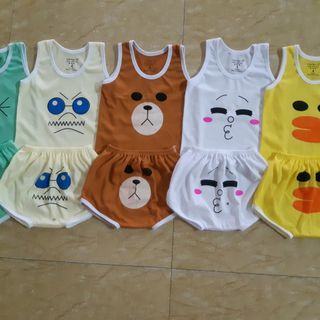 Bộ gấu chất cotton mầu nâu