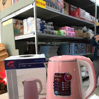 Ấm siêu tốc 2 lớp JipLai Thái Lan 2.5L về thêm sll