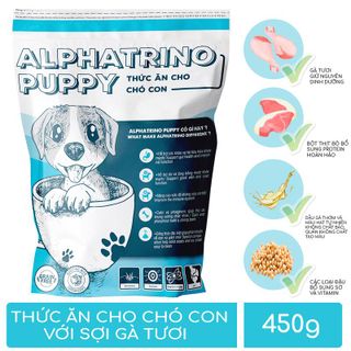 Thức Ăn Chó Con - Alphatrino Puppy 450gr