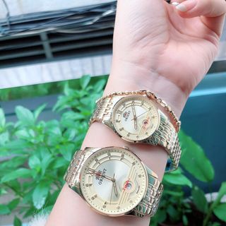 Đồng hồ nam nữ cặp đôi O,ri,ent thép