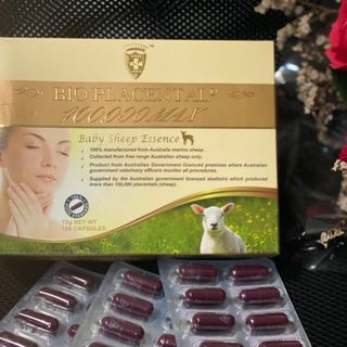 ​Viên uống nhau thai cừu của Úc Bio Placental 100.000 MAX Wealthy Health