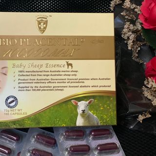 ​Viên uống nhau thai cừu của Úc Bio Placental 100.000 MAX Wealthy Health