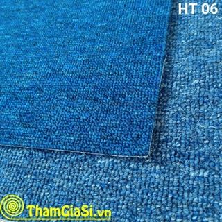 Thảm lót sàn cuộn Indo HT 06 màu Xanh Đậm (Giá sỉ cho CLB Bida, GYM, Yoga)