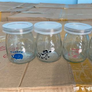 Bộ 12 hủ thủy tinh làm sữa chua - Nhiều hình