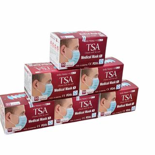 KHẨU TRANG VẢI KHÁNG KHUẨN TSA 4 LỚP (HỘP 50 CHIẾC)