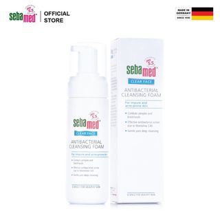 Sửa rửa mặt tạo bọt kháng khuẩn giảm mụn Sebamed pH 5.5 Clear Face AntiBacterial Cleansing Foam 150ML [ ]