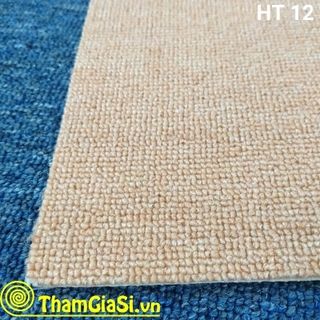 Thảm lót sàn cuộn Indo HT 12 màu Nâu Nhạt (Giá sỉ cho CLB Bida, GYM, Yoga)