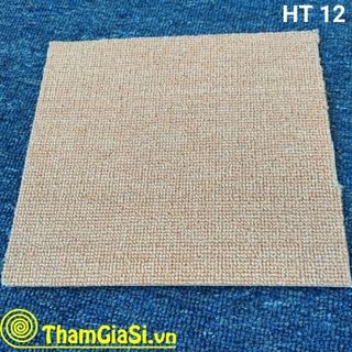 Thảm lót sàn cuộn Indo HT 12 màu Nâu Nhạt (Giá sỉ cho CLB Bida, GYM, Yoga)