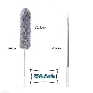 Chổi quét trần kéo dài 2.8m - Chổi quét lau bụi đa năng