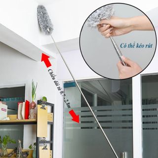 Chổi quét trần kéo dài 2.8m - Chổi quét lau bụi đa năng