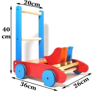 Xe gỗ tập đi có tiếng kêu cho bé