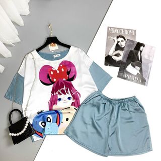 Sét bộ lụa hình dễ thương