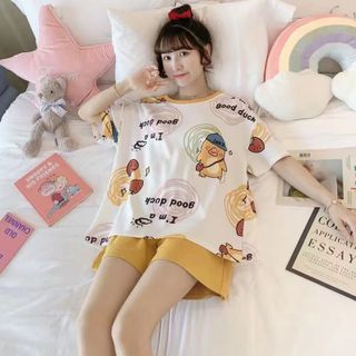 Sét bộ ngủ cotton in hình