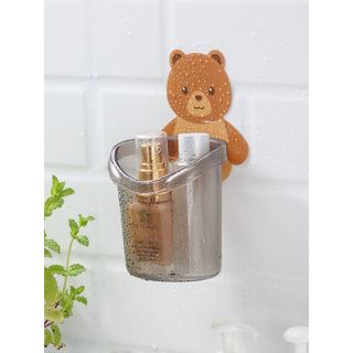 Cốc gấu dán tường đựng bàn chải kem đánh răng