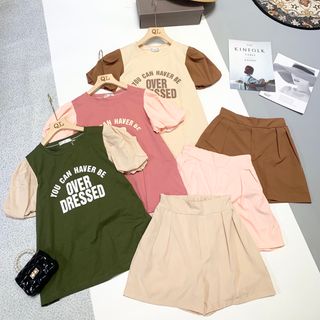 Sét bộ phối màu tay phồng