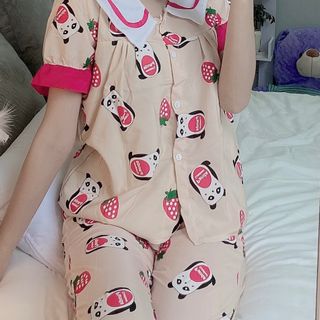 PIJAMA KATE TIỂU THƯ CỔ TO TNQD