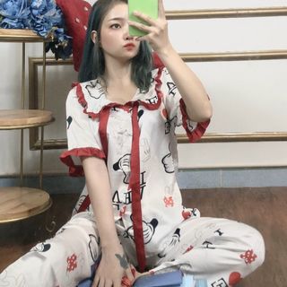 PIJAMA SATIN TIỂU THƯ NƠ TNQD