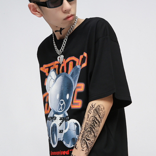 Áo Thun Nam Nữ Unisex Free Size Tay Lỡ Rabit Chrome Notoriot MS20