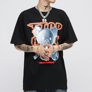Áo Thun Nam Nữ Unisex Free Size Tay Lỡ Rabit Chrome Notoriot MS20
