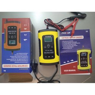 Bộ Sạc Bình Ắc Quy 12V FOXSUR Khử Sunfas Chống Ngược Cực