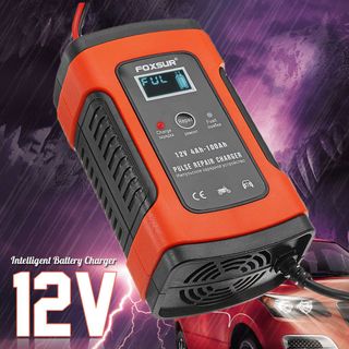 Bộ Sạc Bình Ắc Quy 12V FOXSUR Khử Sunfas Chống Ngược Cực