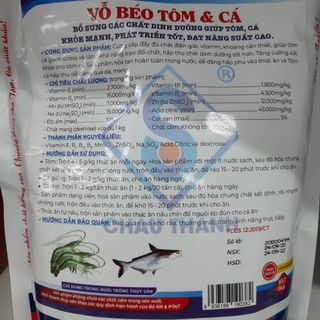Thuốc Tăng Trọng Cho Cá Phát Giảm Stress - VỖ BÉO CÁ 1KG
