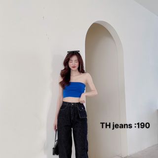 Sỉ quần jean nữ lưng cao ống suông