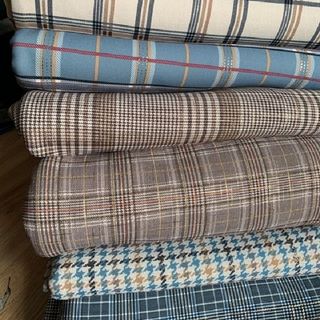 Váy chống nắng loại cotton 100% 2 mặt dày kẻ sọc cao cấp
