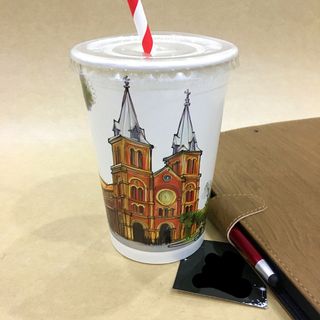 Ly giấy in hình 16oz - 480ml