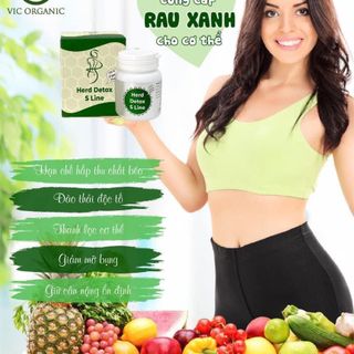 Detox rau xanh giảm mỡ bụng