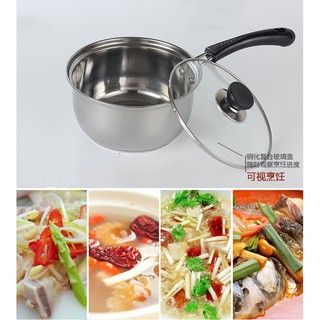 Nấu Cháo Đồ Ăn Dặm Cho Bé Inox 304 Size 18Cm giá sĩ