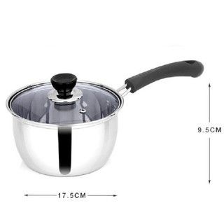 Nấu Cháo Đồ Ăn Dặm Cho Bé Inox 304 Size 18Cm giá sĩ
