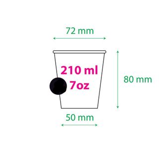 Ly giấy in hình 7oz - 210ml