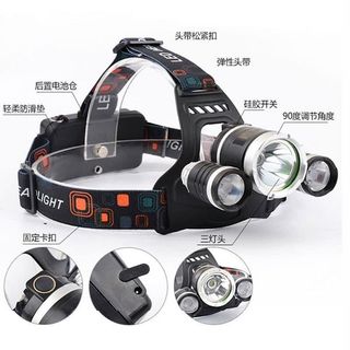 Đèn Pin Đội Đầu 3 Bóng Led Siêu Sáng giá sĩ
