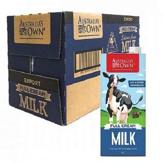Sữa tươi tiệt trùng Úc Australia's Own nguyên kem Full Cream Delicious Aussie Milk hộp 1L