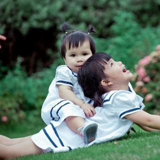Đầm bé gái màu trắng kiểu Lính Thủy Pansy