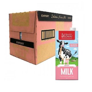 Sữa Australia Own Skim Milk – Sữa tươi không béo, dung tích hộp 1 lít